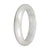 Natural Burmese Jadeite Bangle Bracelet – 'Misty Hills' (55mm–63mm)