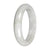 Natural Burmese Jadeite Bangle Bracelet – 'Misty Hills' (55mm–63mm)