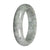 Authentic Burmese Wide Jadeite Bangle - 'Silver Monsoon' - Half Moon (59mm - 63mm)