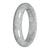 Grade A Burmese Jadeite Bangle - 'Whispering Storm' - Half Moon (61mm)