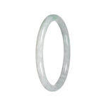 Authentic Burmese Jadeite Bracelet - 'Quiet Skies' - Petite Oval (53mm-56mm)