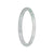 Authentic Burmese Jadeite Bracelet - 'Quiet Skies' - Petite Oval (53mm-56mm)