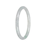 Authentic Burmese Jadeite Bracelet - 'Quiet Skies' - Petite Oval (53mm-56mm)