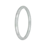 Untreated Burmese Jadeite Bracelet - 'In The Clouds' - Petite Round (54mm-58mm)