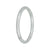 Untreated Burmese Jadeite Bracelet - 'In The Clouds' - Petite Round (54mm-58mm)
