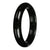 Natural Black and Deep Green Pattern Jadeite Jade Bangle - 63mm Half Moon
