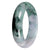 Grade A Gray with Green Pattern Jade Bangle - 62mm Half Moon