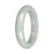 Untreated Burmese Jadeite Bangle - 'The Lakeside' – Half Moon (52mm–60mm)