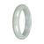 Untreated Burmese Jadeite Bangle - 'The Lakeside' – Half Moon (52mm–60mm)