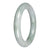 Untreated Pale Green with Green Patches Jadeite Jade Bangle - 55mm Round