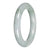 Untreated Pale Green with Green Patches Jadeite Jade Bangle - 55mm Round