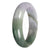 Genuine Green with Lavender Section Jadeite Jade Bangle - 62mm Half Moon