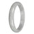 Genuine Grey Burma Jade Bangle - 83mm Half Moon
