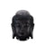 Hand-Carved Black Jade Buddha Head Pendant - Grade A Jadeite