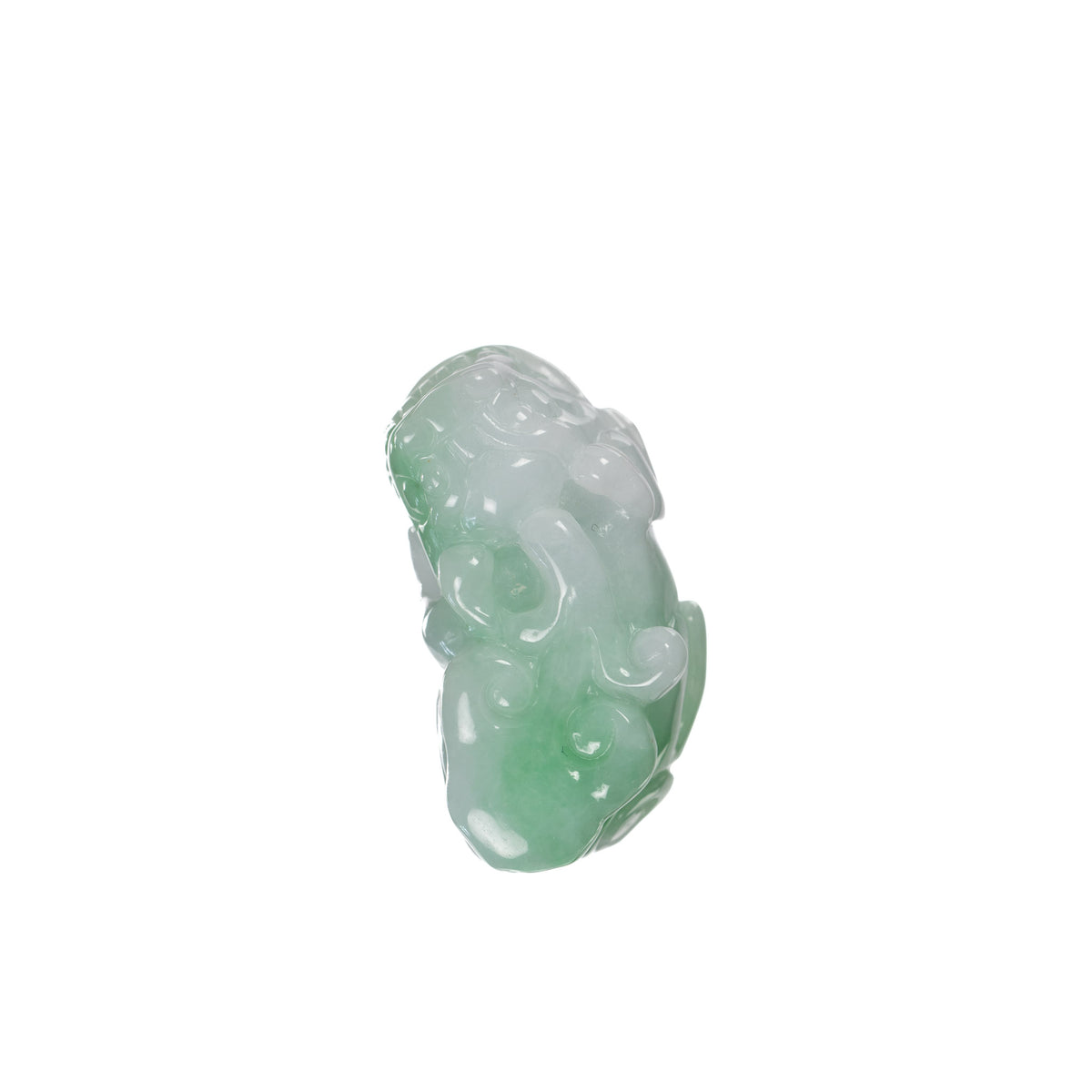 Women's Jade Pixiu Pendant - Apple Green and White