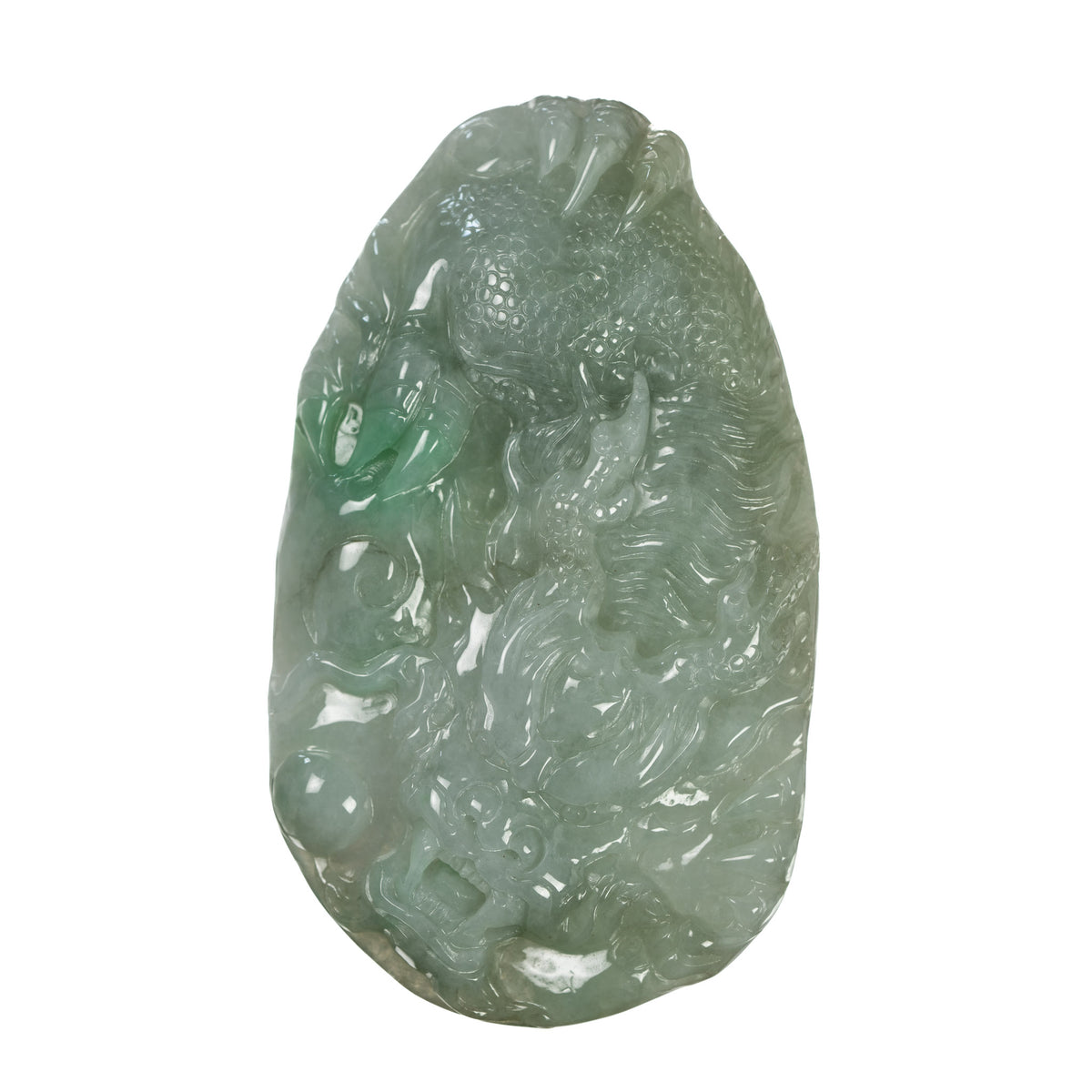 Chinese Dragon Jade Pendant