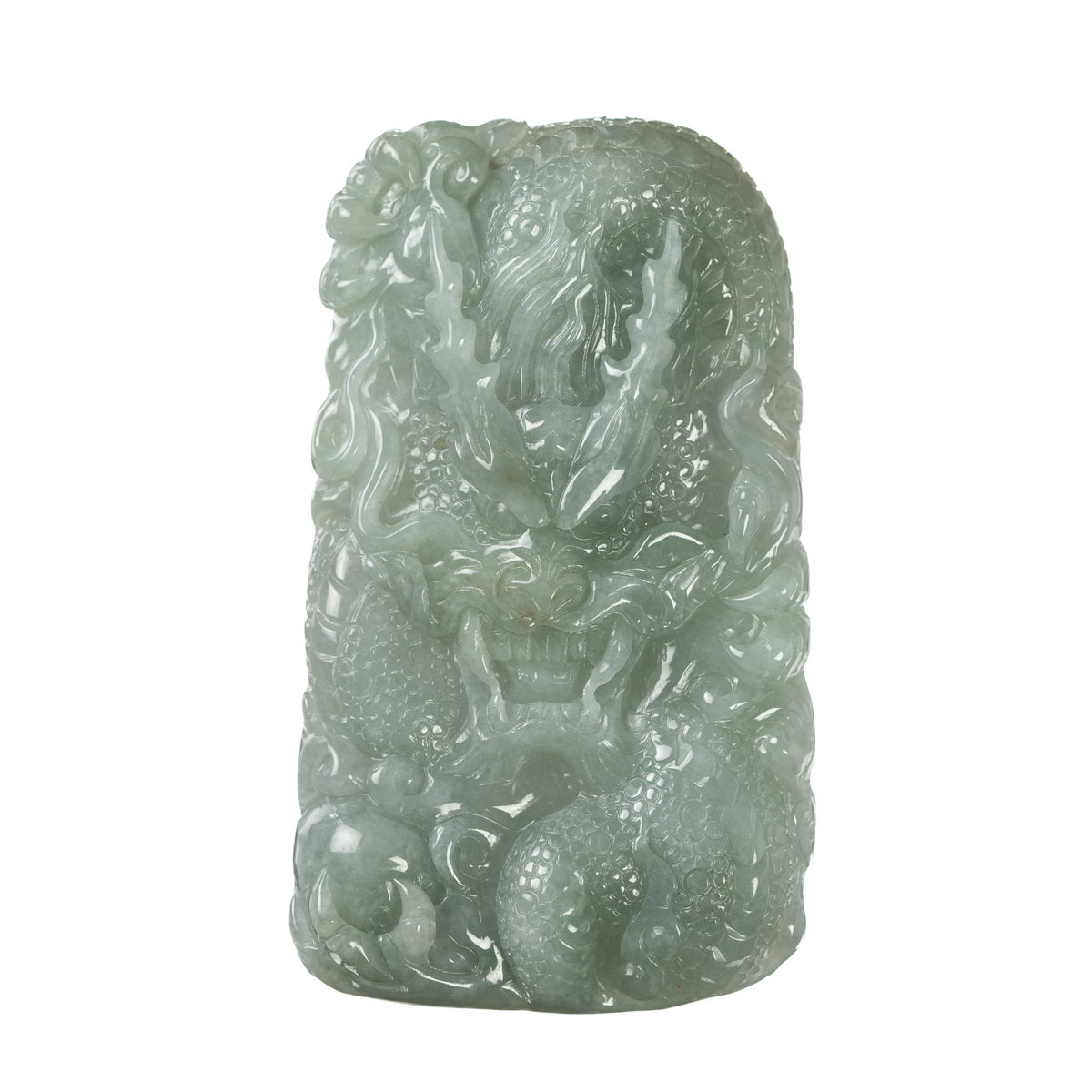 Certified Grade A Jade Dragon Pendant