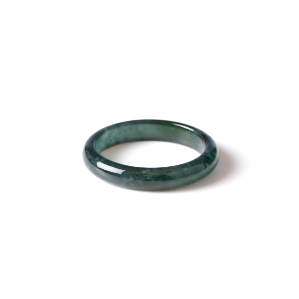 Ideali Deep Green Jade Ring