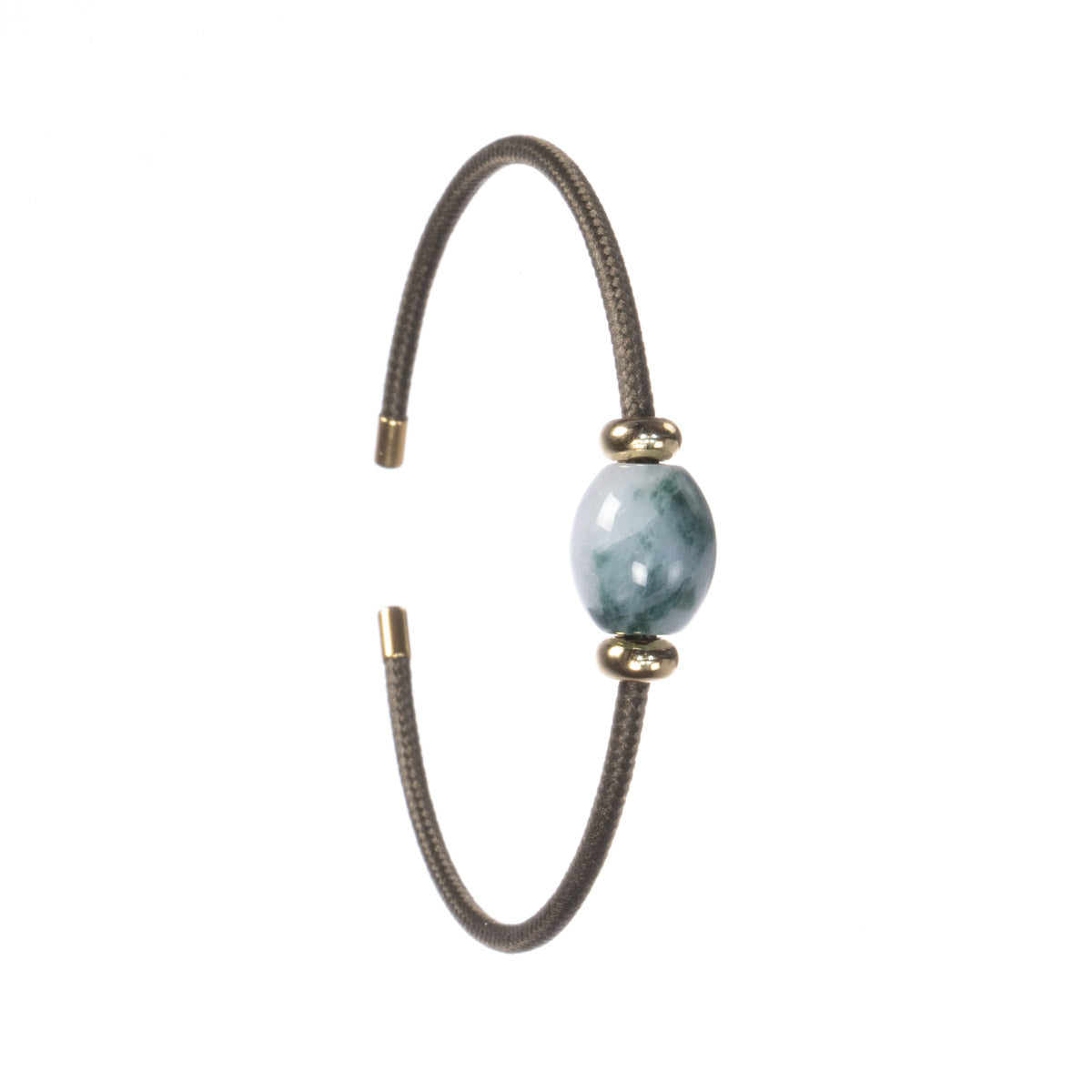 Mene - Jade Barrel Cuff Bracelet for Women