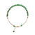 Green Jadeite Jade Bracelet with 14K Gold Adjustable Chain