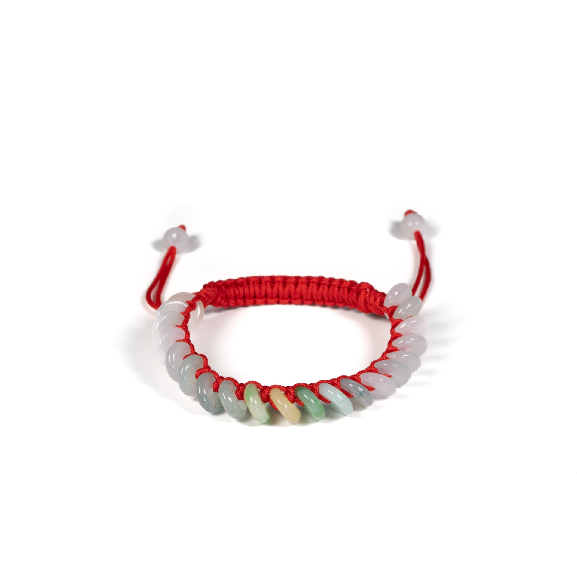 Lucky Red String Bracelet with Jadeite Jade Coins Perfect Gift