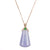 Authentic Lavender Jade Pendant in 18K Rose Gold with Imperial Jade & Diamonds (WuShiPai)