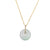 Jade Disc Pendant with 18K Yellow Gold Bail
