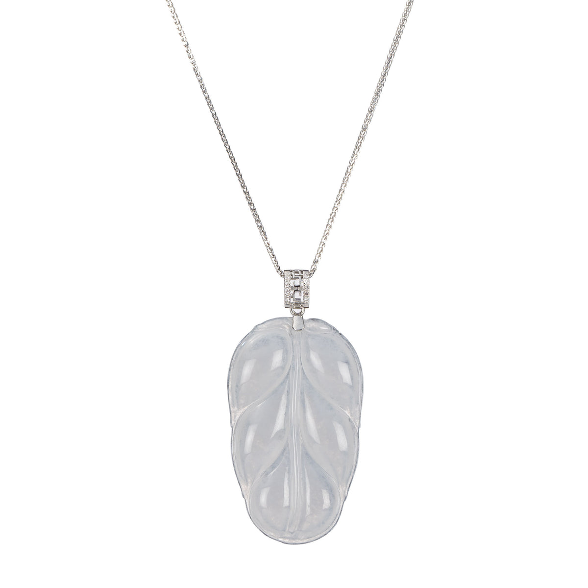 Translucent White Jadeite Jade Pendant