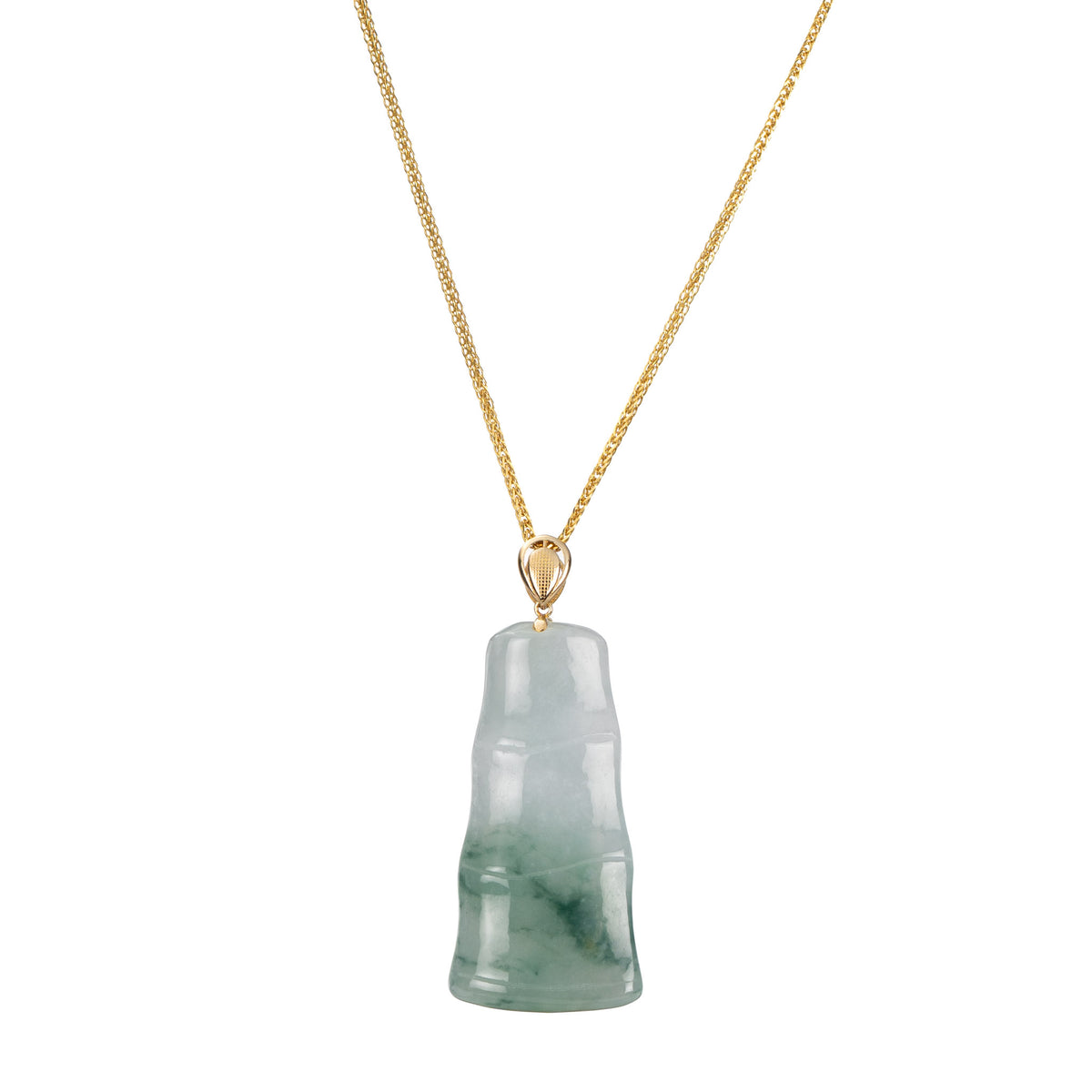 Burmese Jadeite Bamboo Pendant