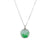 Small Round Jadeite Jade & Diamonds Pendant  - Floral Frame