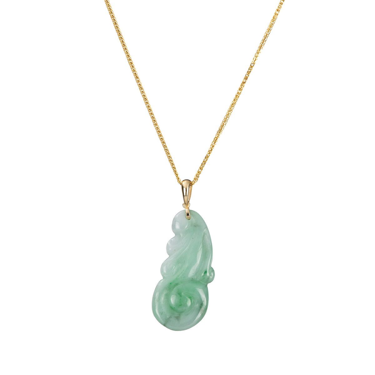 Grade A Ruyi Jadeite Jade Pendant