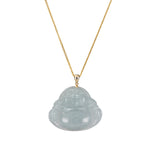 Authentic Jadeite Jade Laughing Buddha Pendant