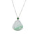 Apple Green & White Laughing Buddha Jadeite Jade Necklace