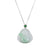 Laughing Buddha Jadeite Jade Necklace with Diamonds