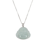Women's Laughing Buddha Jade Necklace