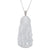 Standing GuanYin Jade Necklace - 18K White Gold