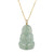 Icy Light Green Meditating GuanYin Jade Necklace