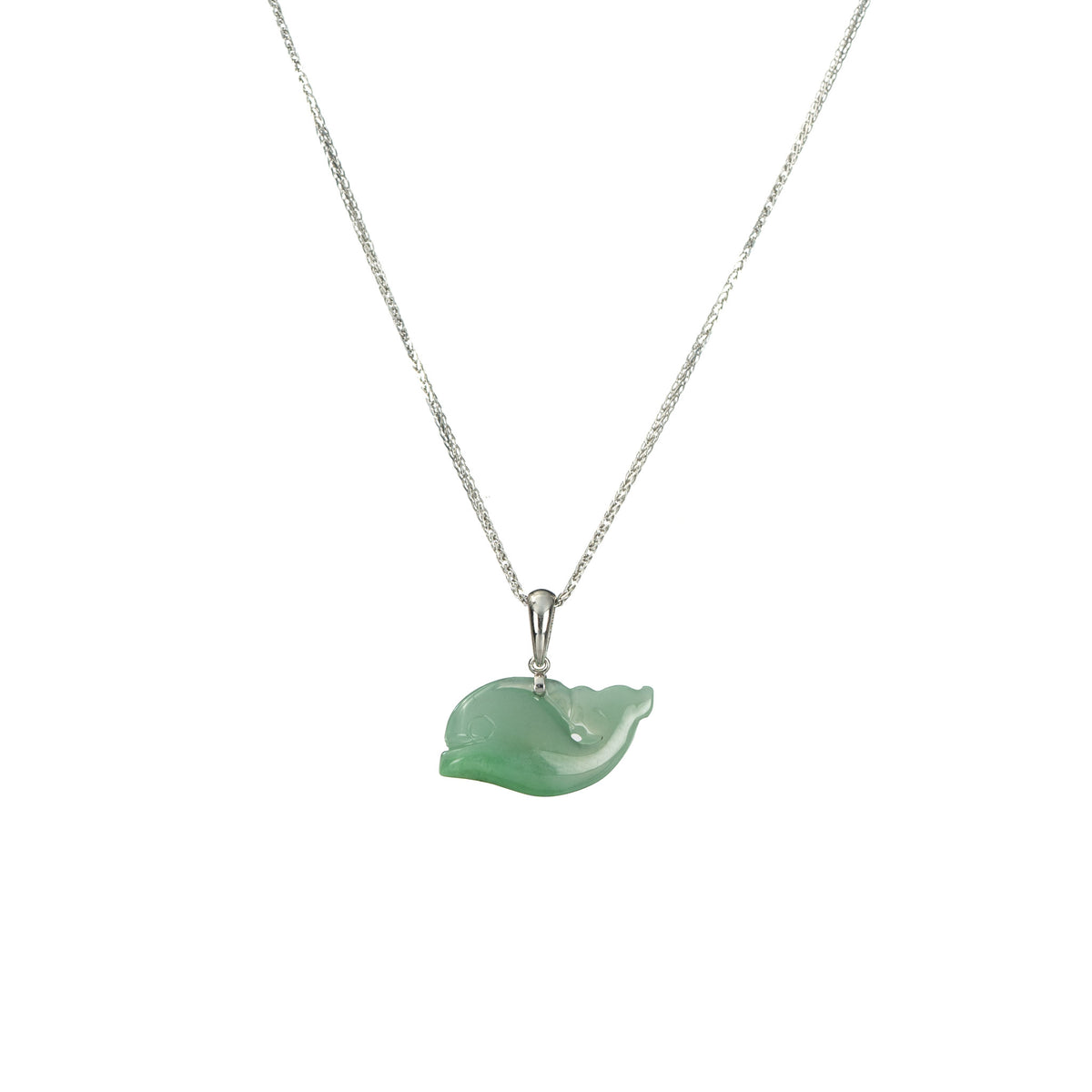 Green Dolphin Jade Necklace