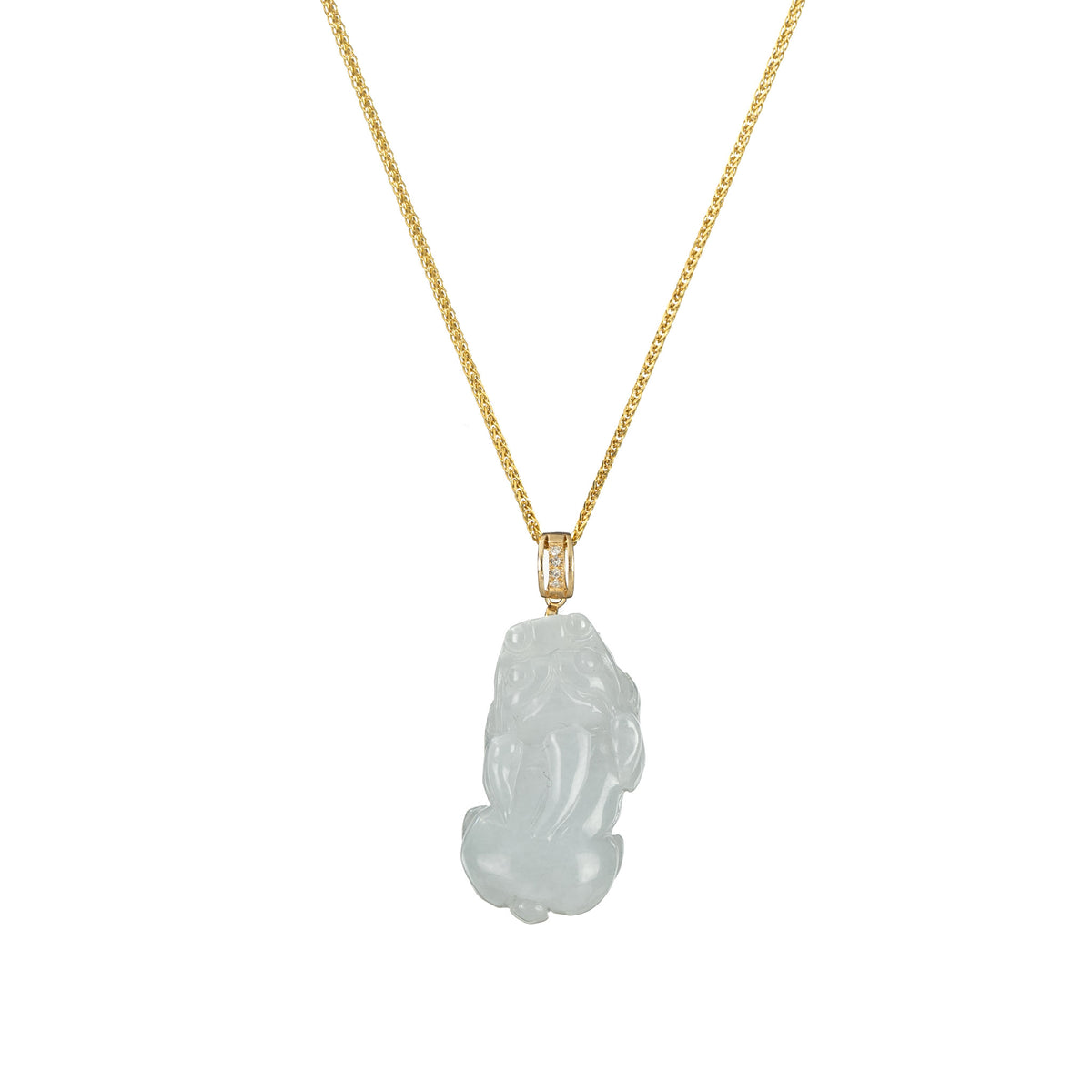 Small Jade PiXiu Pendant - Burmese Jadeite