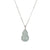 White Jadeite Jade Hulu Necklace with 18K White Gold