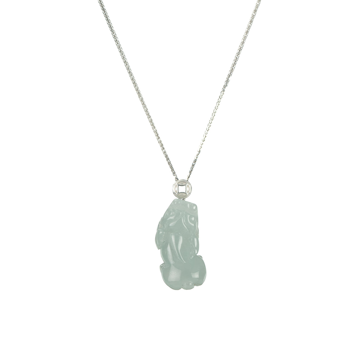 Small Pixiu Jadeite Jade Pendant - Grade A Burmese Jade