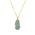 Green Pixiu Jadeite Jade Pendant - 18K Yellow Gold with Diamonds