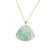 Real Laughing Buddha Jadeite Jade Necklace - 18K Yellow Gold