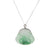 Untreated Happy Buddha Jade Necklace - 18K White Gold