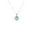 Real Pale Green with Green Pattern Jade Necklace - Kandy Donut