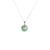 Grade A Apple Green and Dark Green Pattern Burmese Jade Necklace - Kandy Donut