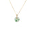 Untreated White with Green Pattern Jade Donut Necklace - Kandy Donut