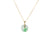 Untreated White with Apple Green Patch Jade Necklace - Kandy Donut