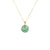 Untreated Green Pattern Jade Pendant - Kandy Donut