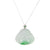 Apple Green Happy Buddha Jade Necklace with White Sapphires